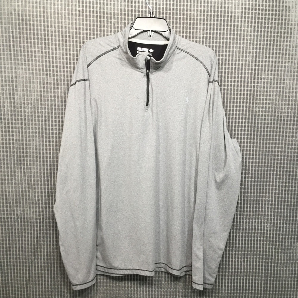 Reel‎ Legends Mens Pullover 1/4 Zip Performance Ultra Comfort XXL Gray